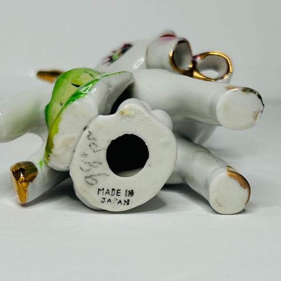 Vintage 1950s Napco Porcelain Christmas Reindeer Big Eyes Cute Kitschy 5.5” - Picture 10 of 11